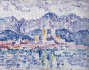 Paul Signac gray weather oil painting
